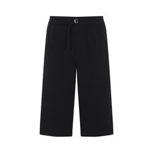 AMI PARIS Elastic Waist Wide-Leg Trousers Men BLACK Pants